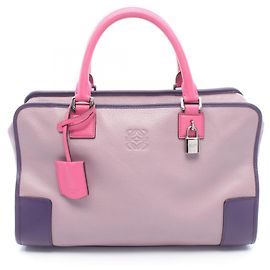 Bolsa Loewe Amazona 36 Rosa Roxo