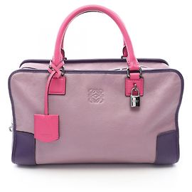 Bolsa Loewe Amazona 36 Rosa Roxo