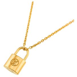 Collana Lockit in argento e oro giallo 18K Louis Vuitton Giallo