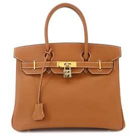 Hermès Hermes Birkin 30 Handbag in Gold Golden