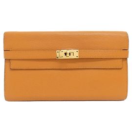 Hermès Cartera larga clásica Kelly Hermes Naranja