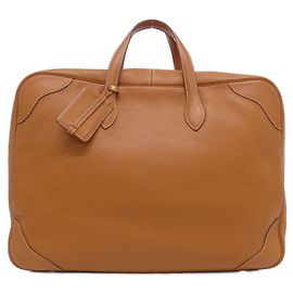 Hermès Bolsa Boston Hermes Victoria Valis 45cm Marrom