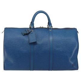 Louis Vuitton Keepall Epi 55 Bleu