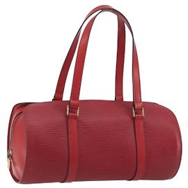 Louis Vuitton Soufflot en cuir Epi Rouge
