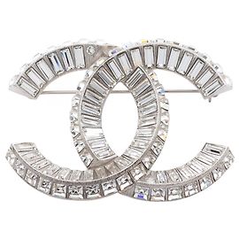 Chanel Coco Mark Brooch Silvery Other