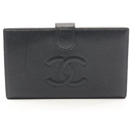 Cartera larga bipliegue Chanel Coco Mark Negro