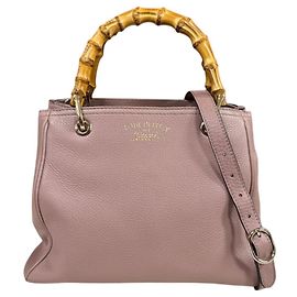 Borsa a Spalla Gucci Bamboo Rosa