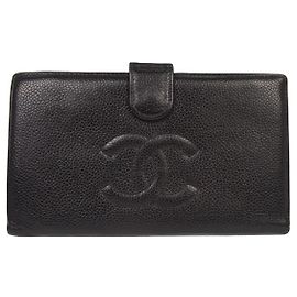 Chanel Timeless CC French Caviar Long Black