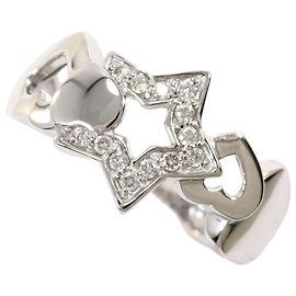 Autre Marque 18K Weißgold-Ring mit Diamant Golden