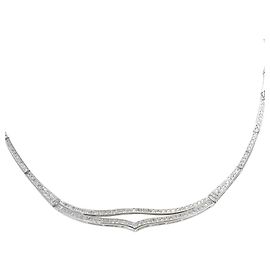 Autre Marque Collier en or blanc 18K avec diamant Doré