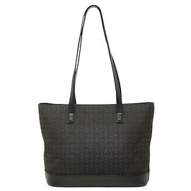 Céline Celine C Macadam Tote Bag Black