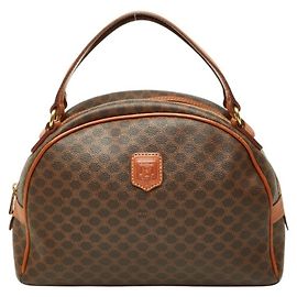 Céline Celine Macadam Handbag Brown
