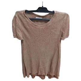 Pull Brunello Cucinelli en lin et soie beige Beige