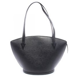 Bolsa de ombro Louis Vuitton Saint Jacques Shopping Epi Noir Preto