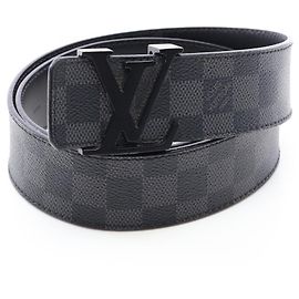 Louis Vuitton Gürtel LV Initial Damier Graphite Schwarz