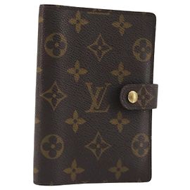 LOUIS VUITTON Monogram Agenda PM Day Planner Cover R20005 LV Auth BA14537 Monogram