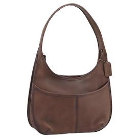 Borsa a Spalla Coach in Pelle Marrone e Oro Auth 194914A Marrone D'oro