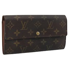 LOUIS VUITTON Monogram Portefeuille Sarah Long Wallet M61734 LV Auth bs36648 Monogram