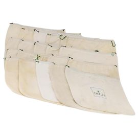 GUCCI Fundas de algodón Set de 20 White Auth 191880 Blanco