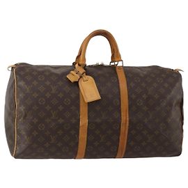 LOUIS VUITTON Sac Boston Monogram Keepall 55 M41424 LV Auth 192275 Monogramme