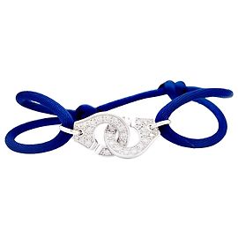 Pulsera Dinh Van "Menottes R10", oro blanco, diamantes. Otro