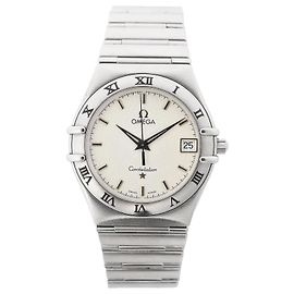 Omega Constellation 1512.30 56246591 SS QZ Relógio com Mostrador Bege Bege