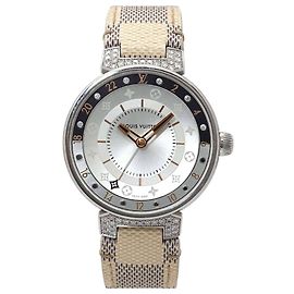 Reloj Louis Vuitton Tambour Moon Dual Time MM GMT para mujer Otro