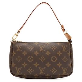 Sac à main Pochette Accessoires Monogram Louis Vuitton Marron