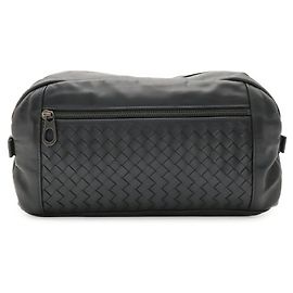 Borsa a tracolla in pelle nera Bottega Veneta Nero