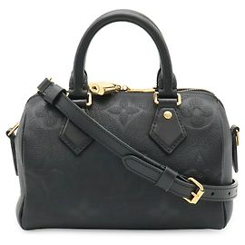 Sac à main Louis Vuitton Monogram Empreinte Speedy Bandoulière 20 Noir