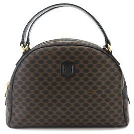 Céline Sac à main Celine Macadam noir et marron Marron Noir