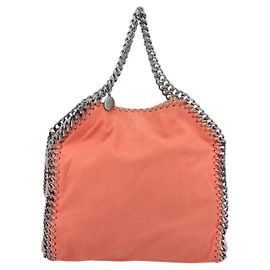 Stella Mc Cartney Stella McCartney Falabella Fold Over Faux Leather Mini Orange