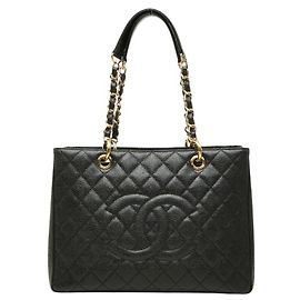 Chanel Coco Mark GST Grand Shopping Tote Negro