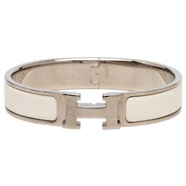 Hermès Bracciale Click H PM Hermes Argento Crudo
