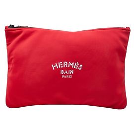 Hermès Bolsa de mão e clutch Hermes Neoban GM Branco Vermelho