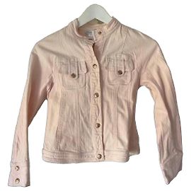 Giacca di jeans rosa Christian Dior per bambina Rosa