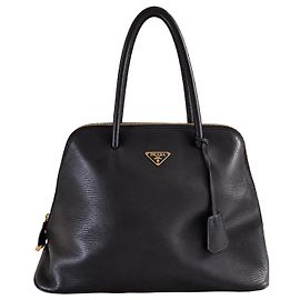 Prada Borsa in pelle nera Nero