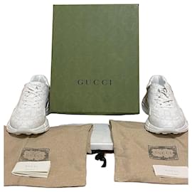 Gucci Tênis GG Supreme em tecido Branco