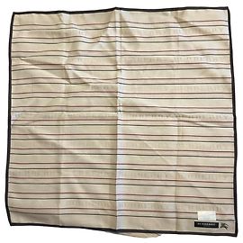 Carré Burberry a righe Nero Rosso Beige