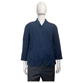 Autre Marque CASEY/CASEY Navy Blue Linen Blend Blazer Dark blue