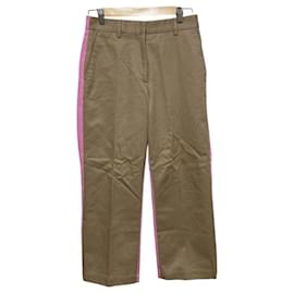 Autre Marque Pantalones de algodón bicolor MSGM Beige Otro