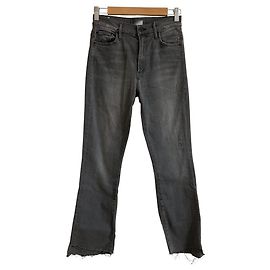 Autre Marque Calça Jeans Mother INSIDER CROP STEP FRAY Marrom