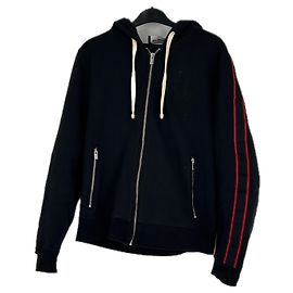 The Kooples Kapuzenpullover Schwarz Baumwolle Schwarz