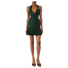 Lacoste Mini-robe dos nu vert - taille UK 6 Vert