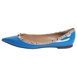 Valentino Décolleté basse Blue rockstud - taglia EU 40 (UK 7) Blu