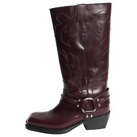Sandro Maroon western boots - size EU 38 (UK 5) Red