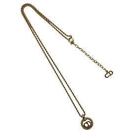 Collar Christian Dior Vintage CD Logo Dorado