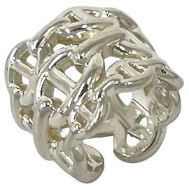 Hermès Anello Enchainée GM in Argento 925 Hermes Argento