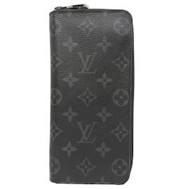 Cartera larga Louis Vuitton Monogram Eclipse Negro