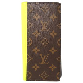 Louis Vuitton Brazza Herren-Langgeldbörse Gelb